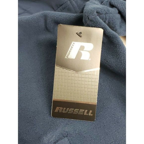 Russell Mens Athletic Blue Microfleece Zip Up‎ Jacket, Size Medium (38-40), NWT - Picture 7 of 8